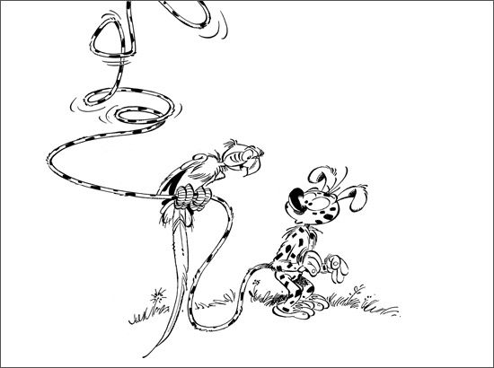Coloring page: Marsupilami (Cartoons) #50140 - Free Printable Coloring Pages