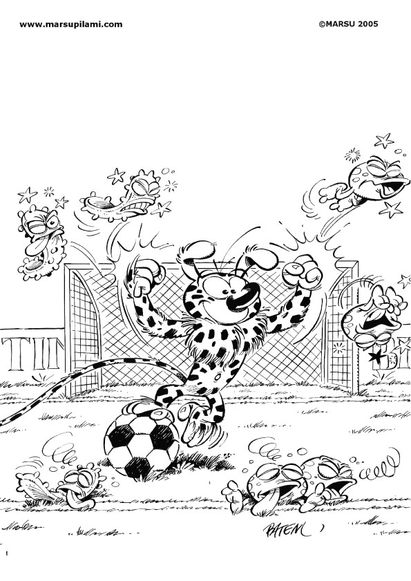 Coloring page: Marsupilami (Cartoons) #50142 - Free Printable Coloring Pages