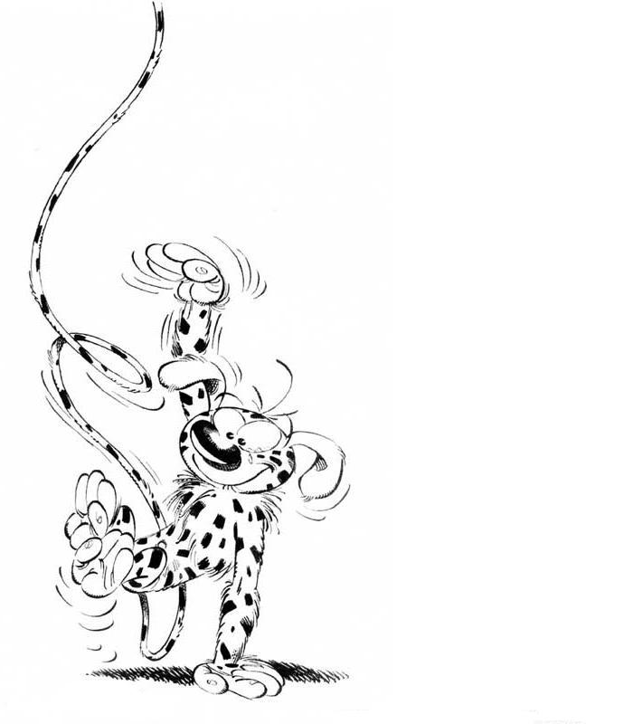 Coloring page: Marsupilami (Cartoons) #50147 - Free Printable Coloring Pages