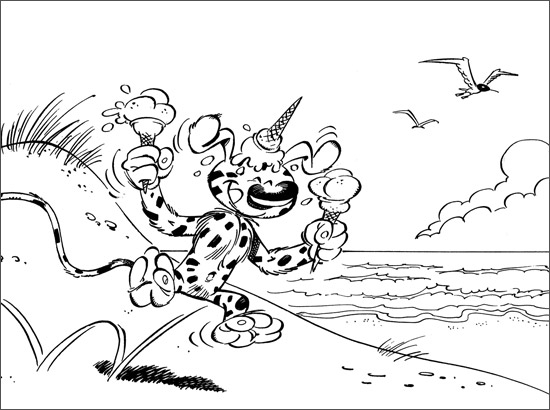 Coloring page: Marsupilami (Cartoons) #50151 - Free Printable Coloring Pages