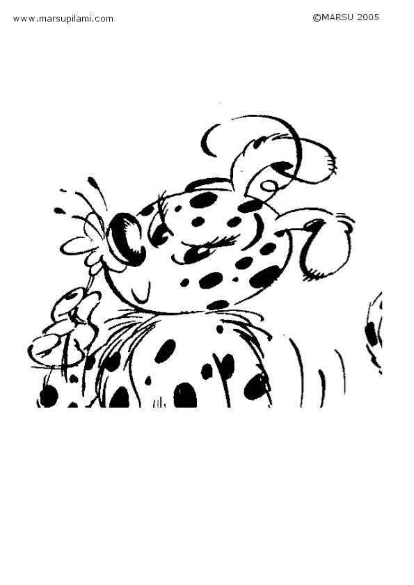 Coloring page: Marsupilami (Cartoons) #50174 - Free Printable Coloring Pages