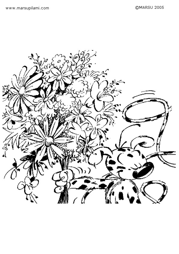 Coloring page: Marsupilami (Cartoons) #50177 - Free Printable Coloring Pages