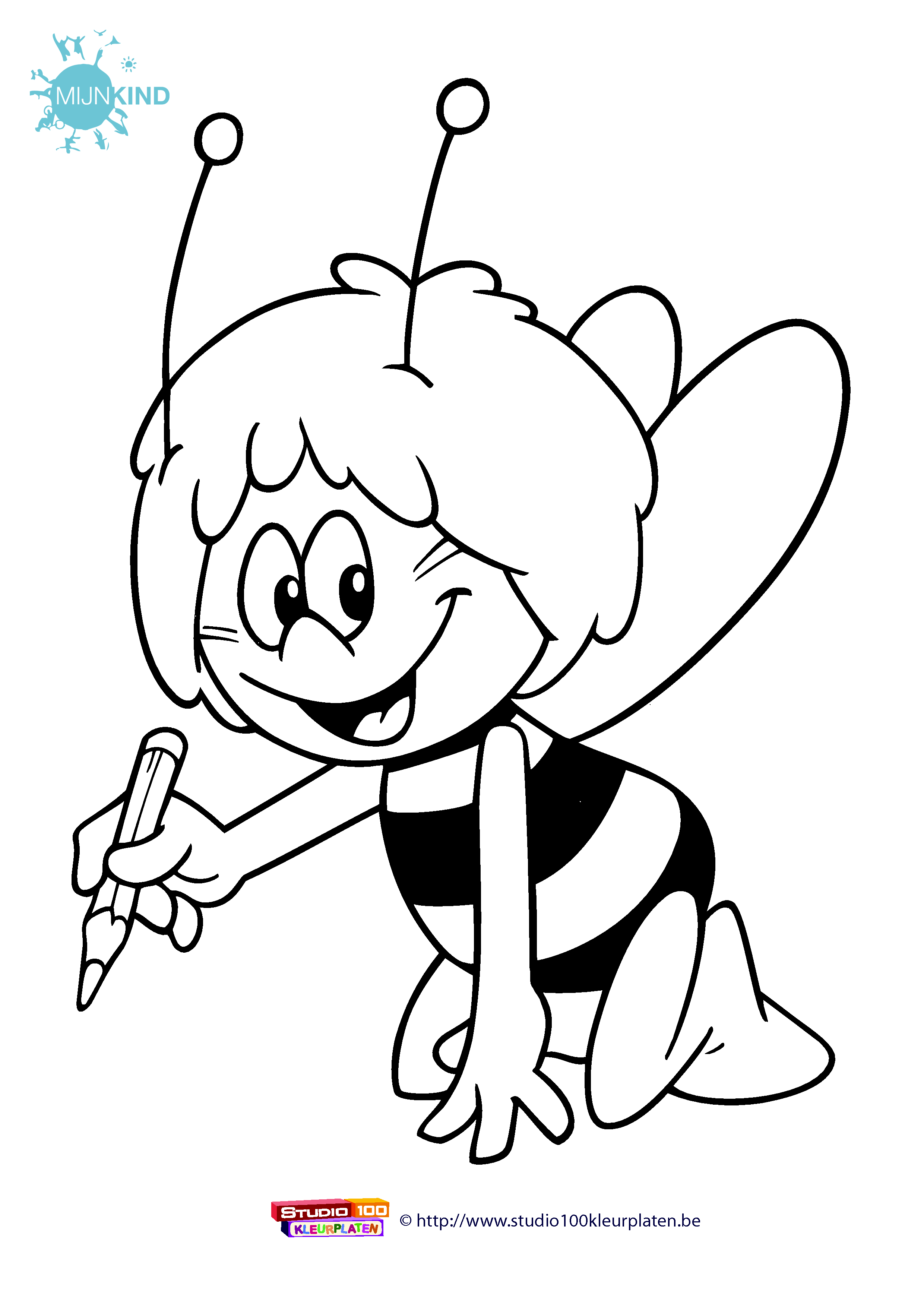 Coloring page: Maya the bee (Cartoons) #28213 - Free Printable Coloring Pages