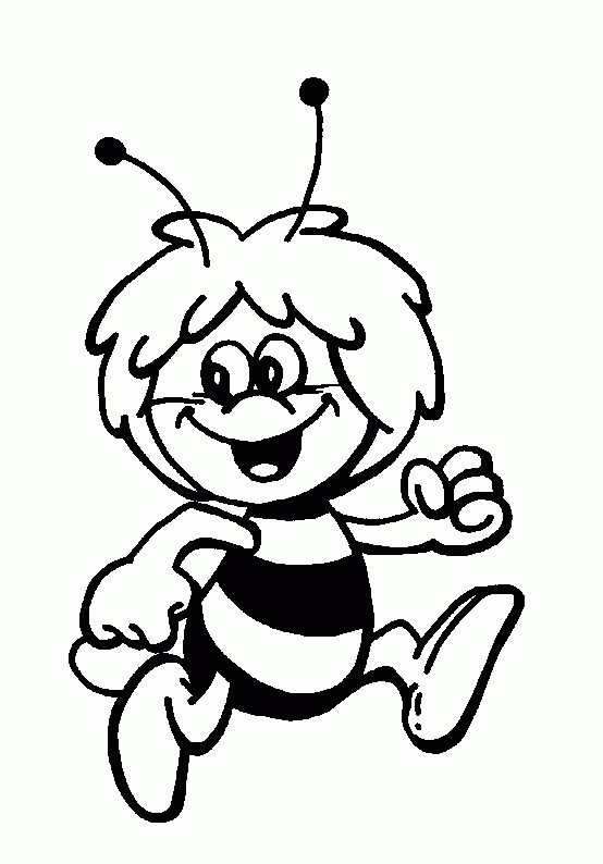 Coloring page: Maya the bee (Cartoons) #28215 - Free Printable Coloring Pages