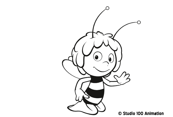 Coloring page: Maya the bee (Cartoons) #28221 - Free Printable Coloring Pages