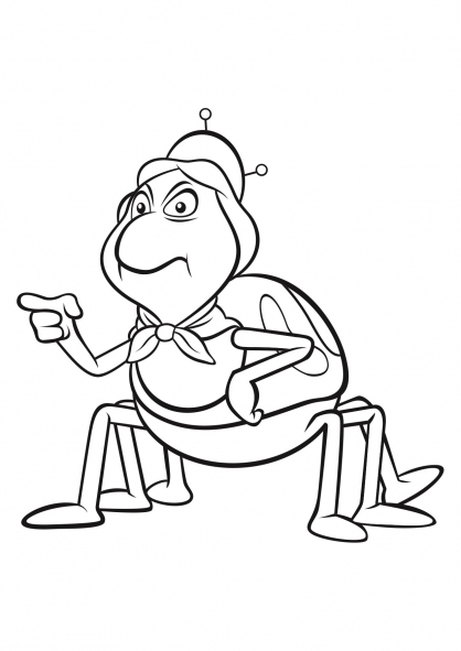 Coloring page: Maya the bee (Cartoons) #28229 - Free Printable Coloring Pages