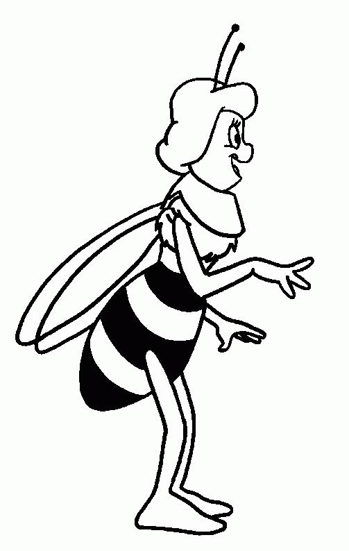 Coloring page: Maya the bee (Cartoons) #28230 - Free Printable Coloring Pages