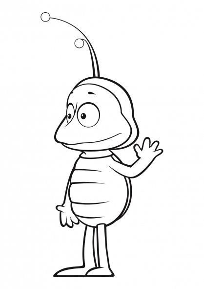 Coloring page: Maya the bee (Cartoons) #28232 - Free Printable Coloring Pages