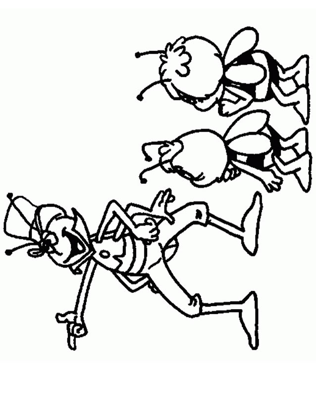 Coloring page: Maya the bee (Cartoons) #28240 - Free Printable Coloring Pages
