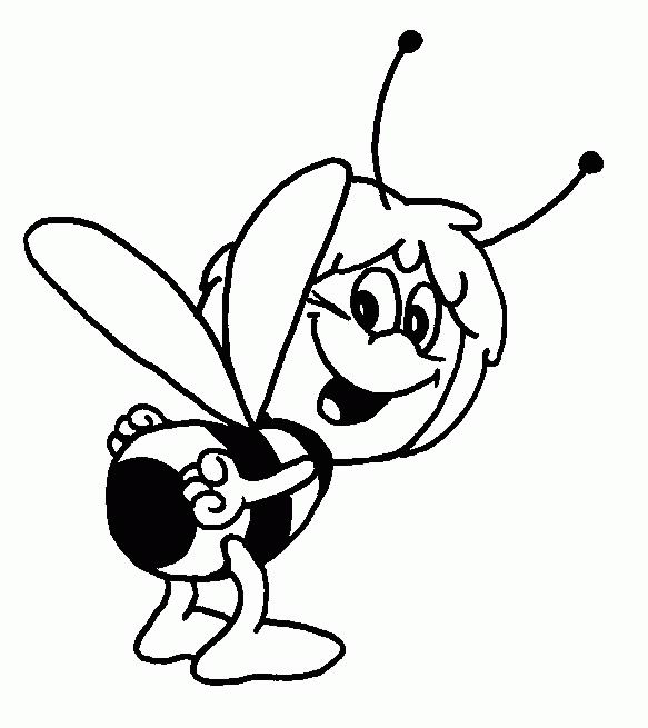 Drawing Maya the bee #28244 (Cartoons) – Printable coloring pages
