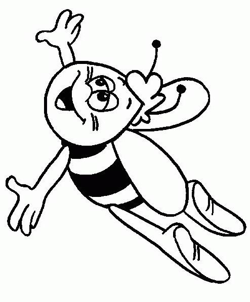 Coloring page: Maya the bee (Cartoons) #28250 - Free Printable Coloring Pages