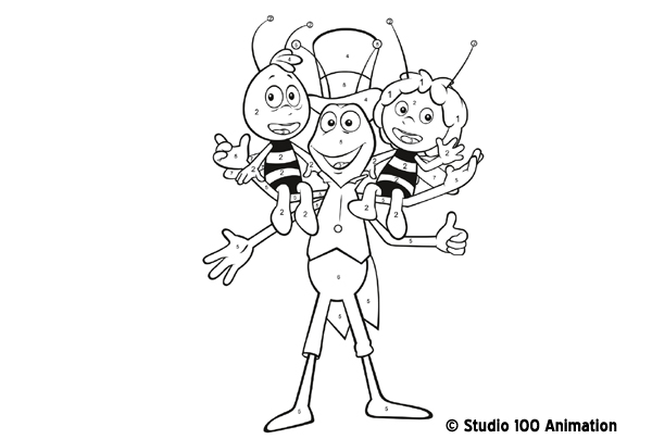 Coloring page: Maya the bee (Cartoons) #28274 - Free Printable Coloring Pages