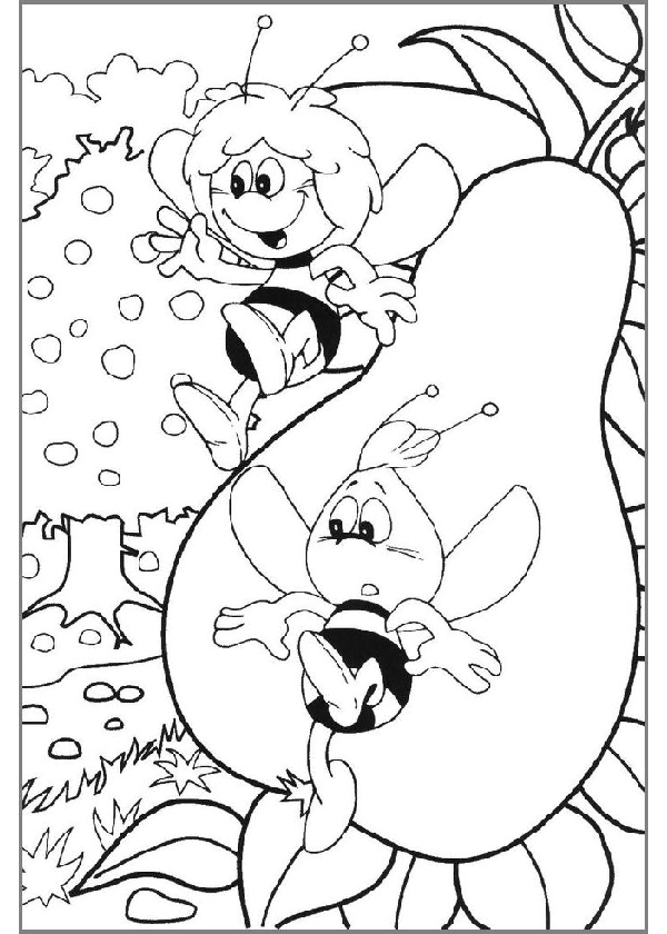 Coloring page: Maya the bee (Cartoons) #28280 - Free Printable Coloring Pages