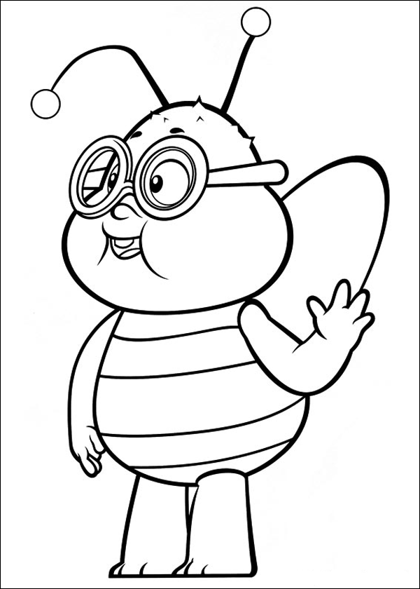 Coloring page: Maya the bee (Cartoons) #28281 - Free Printable Coloring Pages