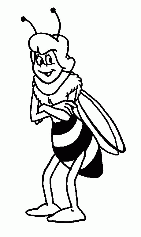 Coloring page: Maya the bee (Cartoons) #28283 - Free Printable Coloring Pages