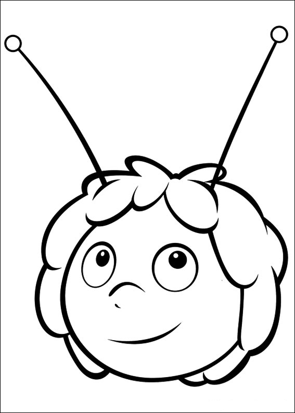 Coloring page: Maya the bee (Cartoons) #28287 - Free Printable Coloring Pages