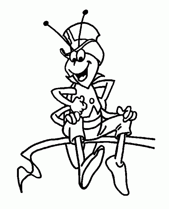 Coloring page: Maya the bee (Cartoons) #28301 - Free Printable Coloring Pages