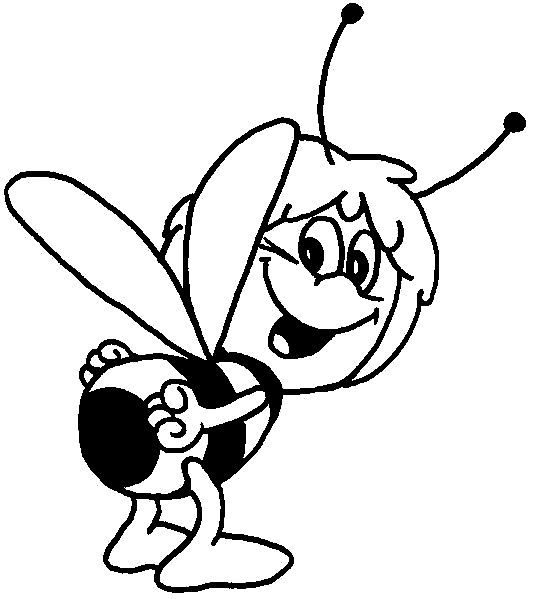 Coloring page: Maya the bee (Cartoons) #28326 - Free Printable Coloring Pages