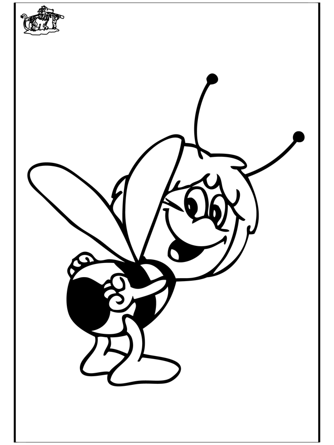 Coloring page: Maya the bee (Cartoons) #28349 - Free Printable Coloring Pages