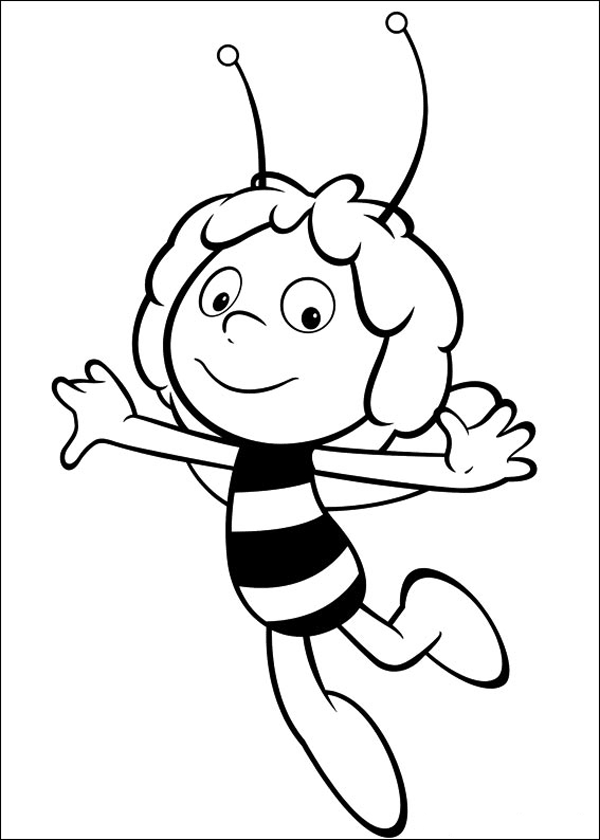 Drawing Maya the bee #28350 (Cartoons) – Printable coloring pages