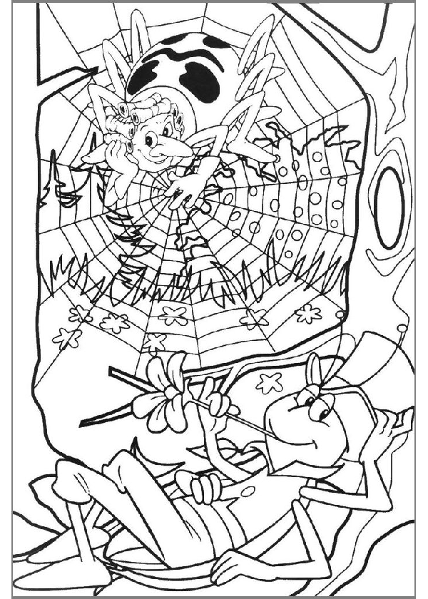 Coloring page: Maya the bee (Cartoons) #28358 - Free Printable Coloring Pages