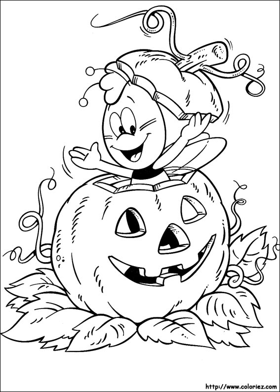 Coloring page: Maya the bee (Cartoons) #28366 - Free Printable Coloring Pages