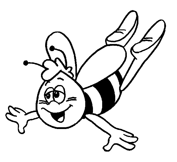 Coloring page: Maya the bee (Cartoons) #28393 - Free Printable Coloring Pages