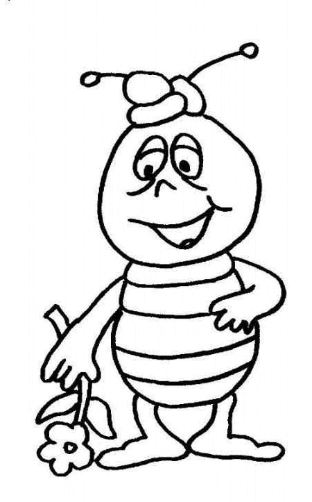 Coloring page: Maya the bee (Cartoons) #28395 - Free Printable Coloring Pages