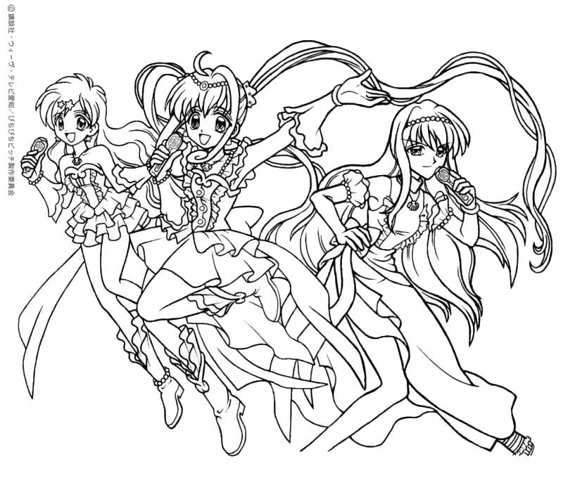 Coloring page: Mermaid Melody: Pichi Pichi Pitch (Cartoons) #53647 - Free Printable Coloring Pages