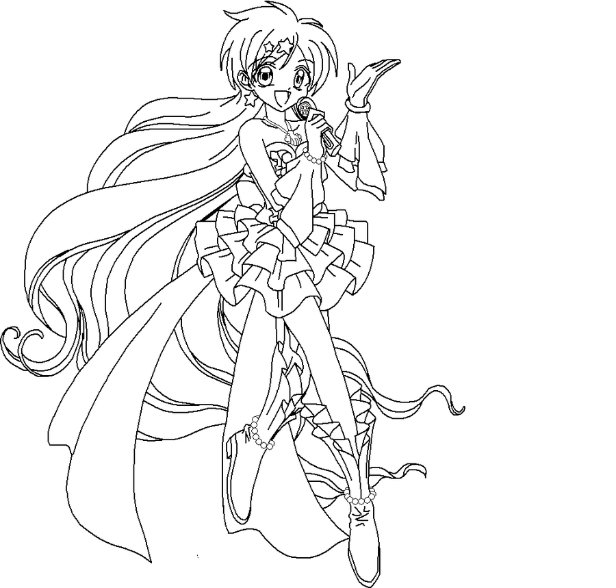 Coloring page: Mermaid Melody: Pichi Pichi Pitch (Cartoons) #53655 - Free Printable Coloring Pages