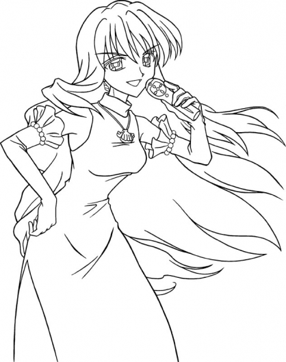 Coloring page: Mermaid Melody: Pichi Pichi Pitch (Cartoons) #53662 - Free Printable Coloring Pages