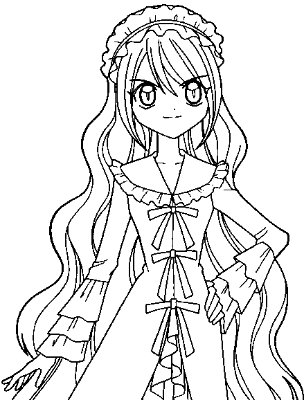 Coloring page: Mermaid Melody: Pichi Pichi Pitch (Cartoons) #53669 - Free Printable Coloring Pages
