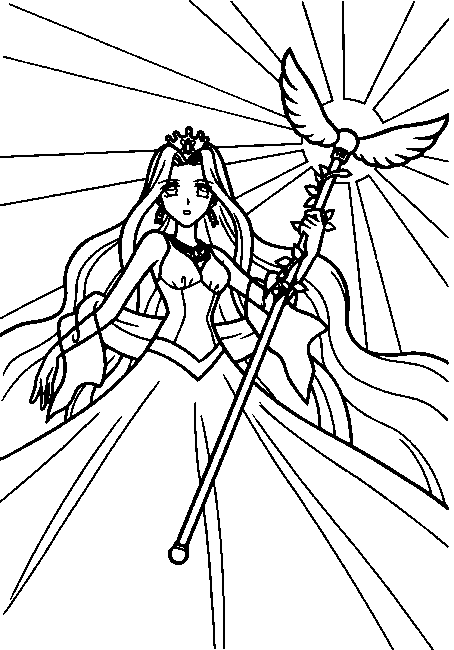 Coloring page: Mermaid Melody: Pichi Pichi Pitch (Cartoons) #53670 - Free Printable Coloring Pages