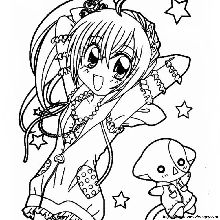Coloring page: Mermaid Melody: Pichi Pichi Pitch (Cartoons) #53678 - Free Printable Coloring Pages