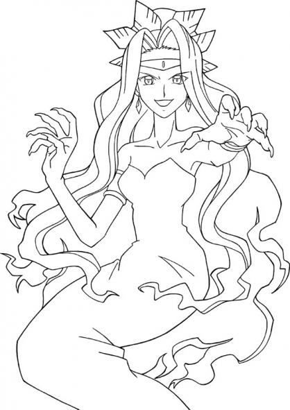 Coloring page: Mermaid Melody: Pichi Pichi Pitch (Cartoons) #53681 - Free Printable Coloring Pages