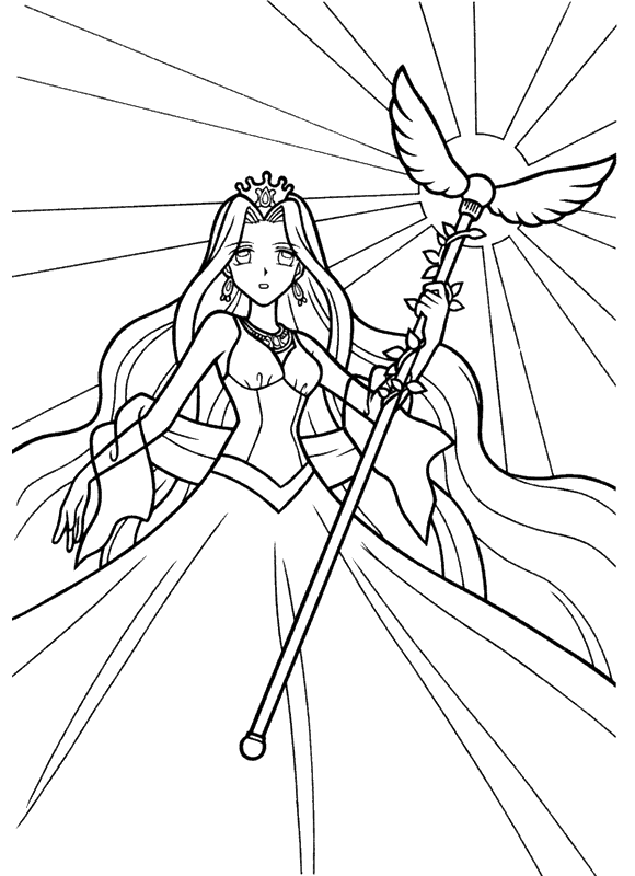 Coloring page: Mermaid Melody: Pichi Pichi Pitch (Cartoons) #53737 - Free Printable Coloring Pages