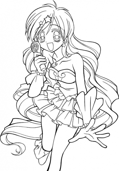 Coloring page: Mermaid Melody: Pichi Pichi Pitch (Cartoons) #53738 - Free Printable Coloring Pages