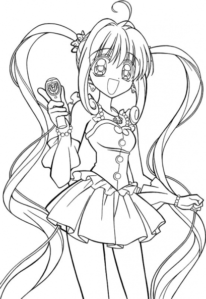 Coloring page: Mermaid Melody: Pichi Pichi Pitch (Cartoons) #53742 - Free Printable Coloring Pages