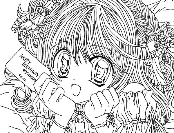 Coloring page: Mermaid Melody: Pichi Pichi Pitch (Cartoons) #53746 - Free Printable Coloring Pages