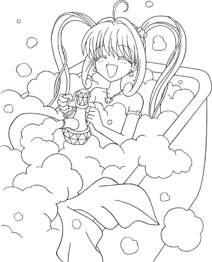 Coloring page: Mermaid Melody: Pichi Pichi Pitch (Cartoons) #53747 - Free Printable Coloring Pages