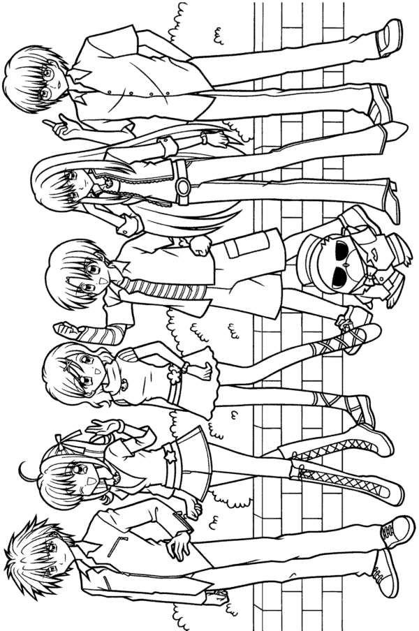 Coloring page: Mermaid Melody: Pichi Pichi Pitch (Cartoons) #53780 - Free Printable Coloring Pages