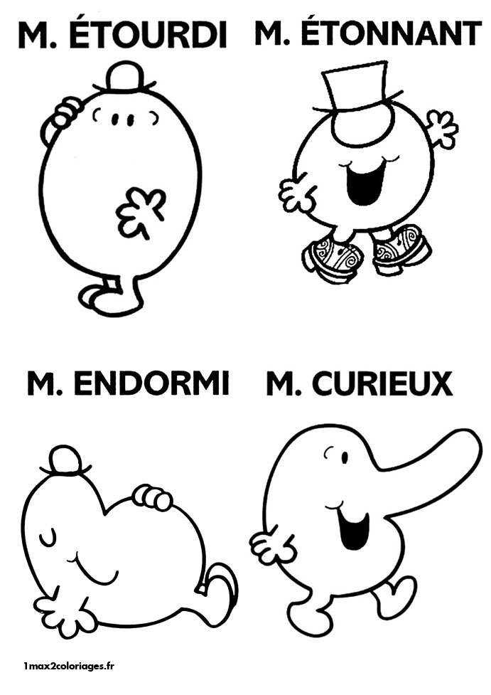Coloring page: Mr. Men Show (Cartoons) #45474 - Free Printable Coloring Pages