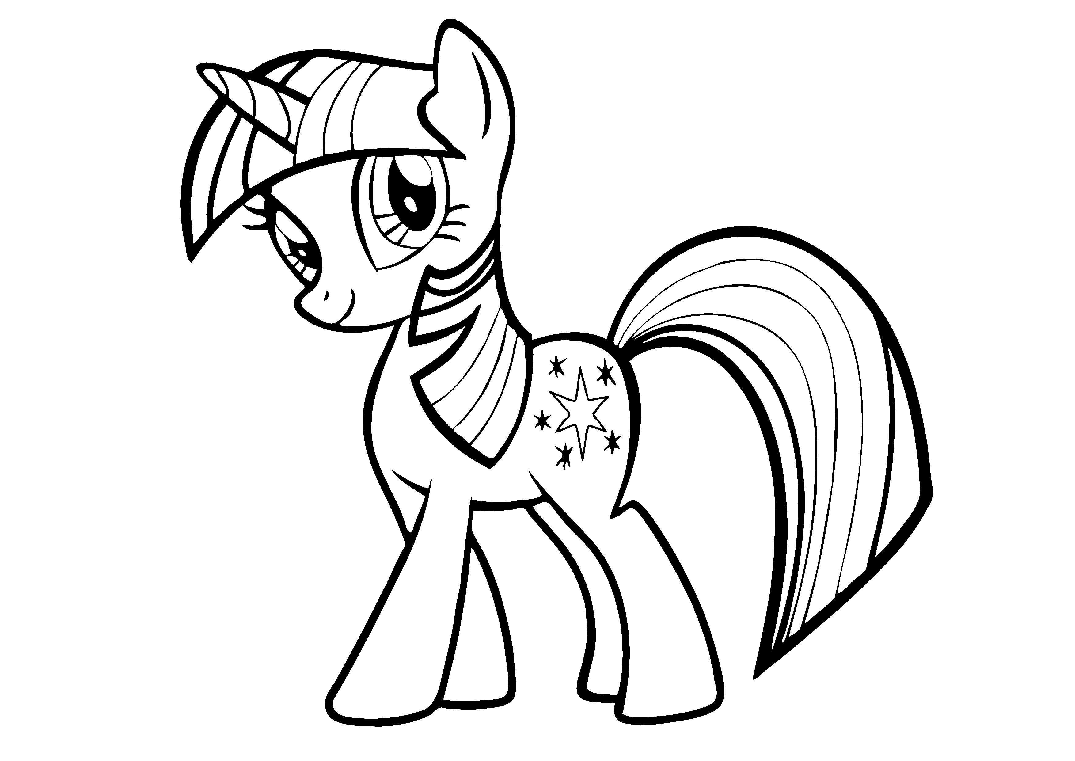 Drawing My Little Pony 21 Cartoons – Printable coloring pages