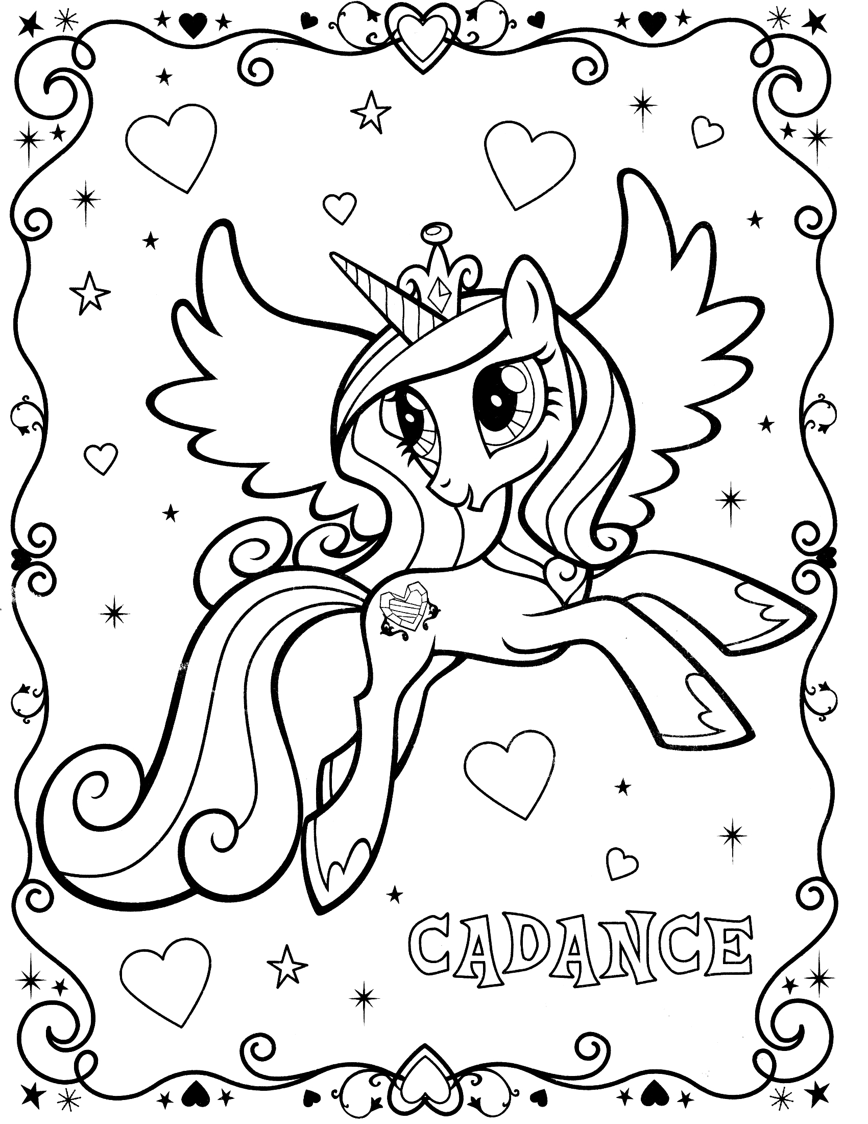 Drawing My Little Pony 20 Cartoons – Printable coloring pages