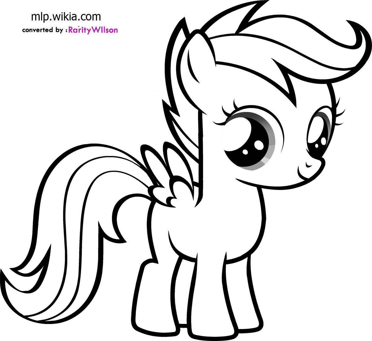 Drawing My Little Pony #41902 (Cartoons) – Printable coloring pages