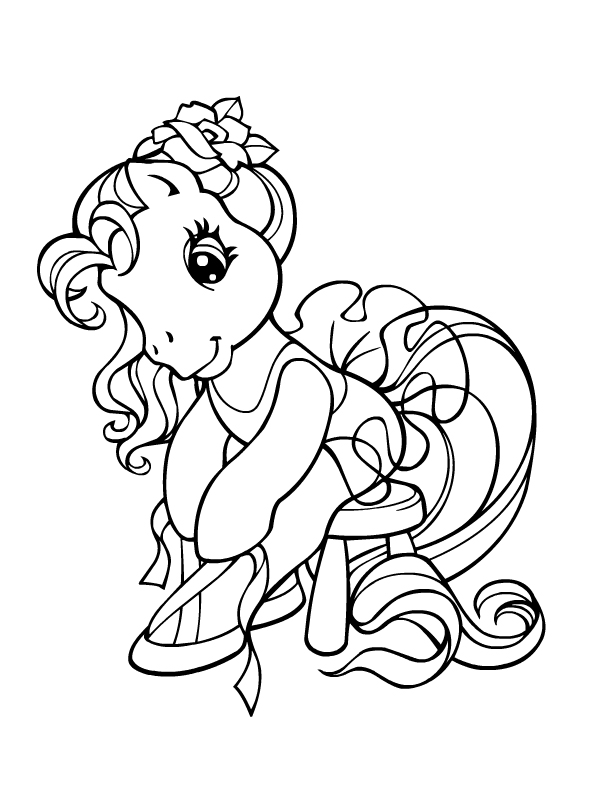 Coloring page: My Little Pony (Cartoons) #41932 - Free Printable Coloring Pages