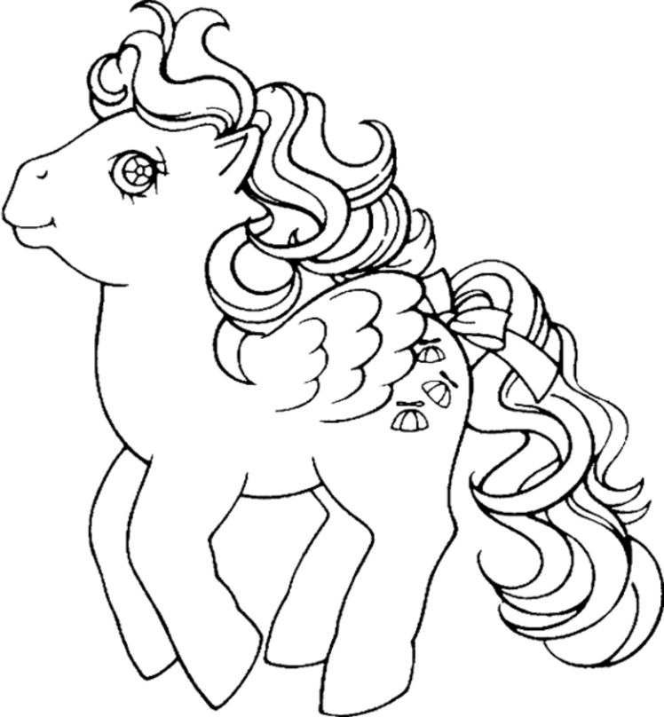 Drawing My Little Pony Cartoons Printable Coloring Pages