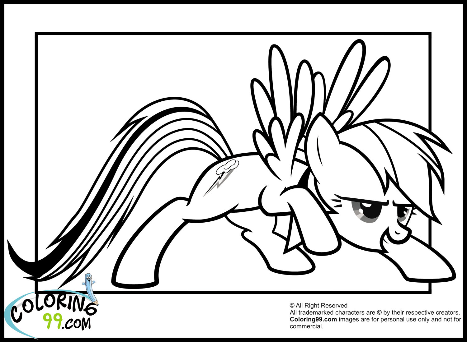 Coloring page: My Little Pony (Cartoons) #42027 - Free Printable Coloring Pages