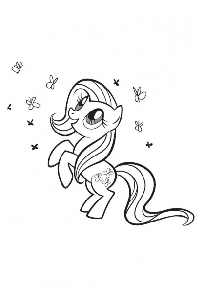 Coloring page: My Little Pony (Cartoons) #42089 - Free Printable Coloring Pages