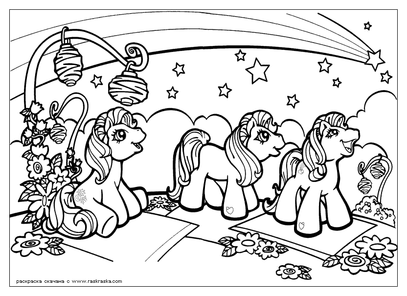 Coloring page: My Little Pony (Cartoons) #42100 - Free Printable Coloring Pages